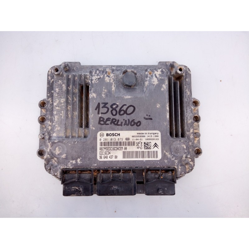 Recambio de centralita motor uce para citroën berlingo multispace (b9) 1.6 hdi 75 16v referencia OEM IAM 9664843780 0281013872 