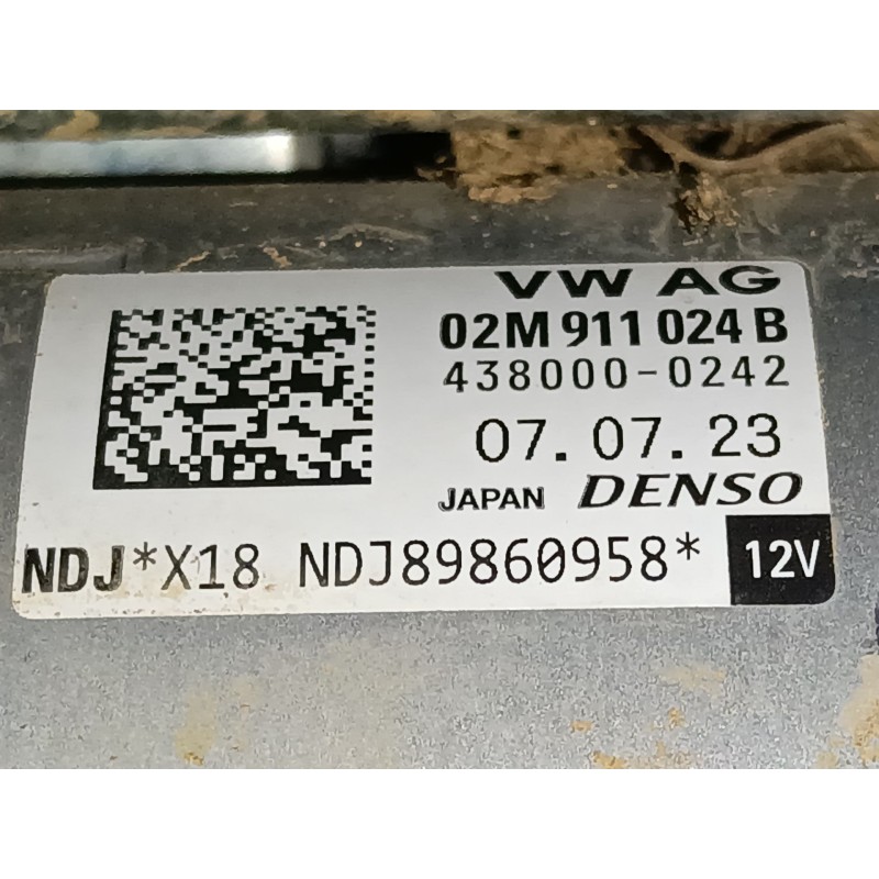 Recambio de motor arranque para volkswagen t-roc (a11, d11) 2.0 tdi scr referencia OEM IAM 02M911024B  