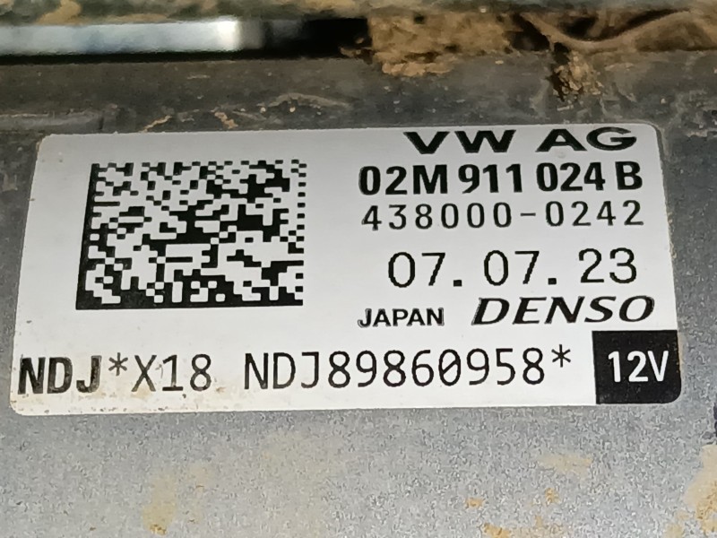 Recambio de motor arranque para volkswagen t-roc (a11, d11) 2.0 tdi scr referencia OEM IAM 02M911024B  