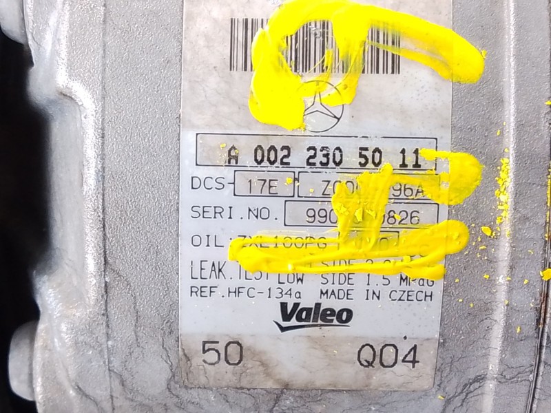 Recambio de compresor aire acondicionado para mercedes-benz clase c (w204) berlina c 200 cdi (204.007) referencia OEM IAM A00223