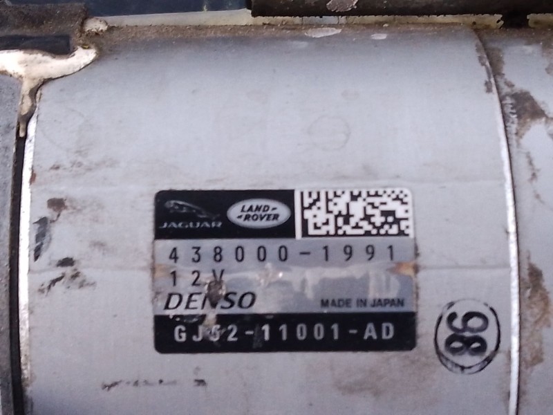 Recambio de motor arranque para land rover range rover evoque (l538) 2.0 d 4x4 referencia OEM IAM 4380001991 GJ3211001AD 