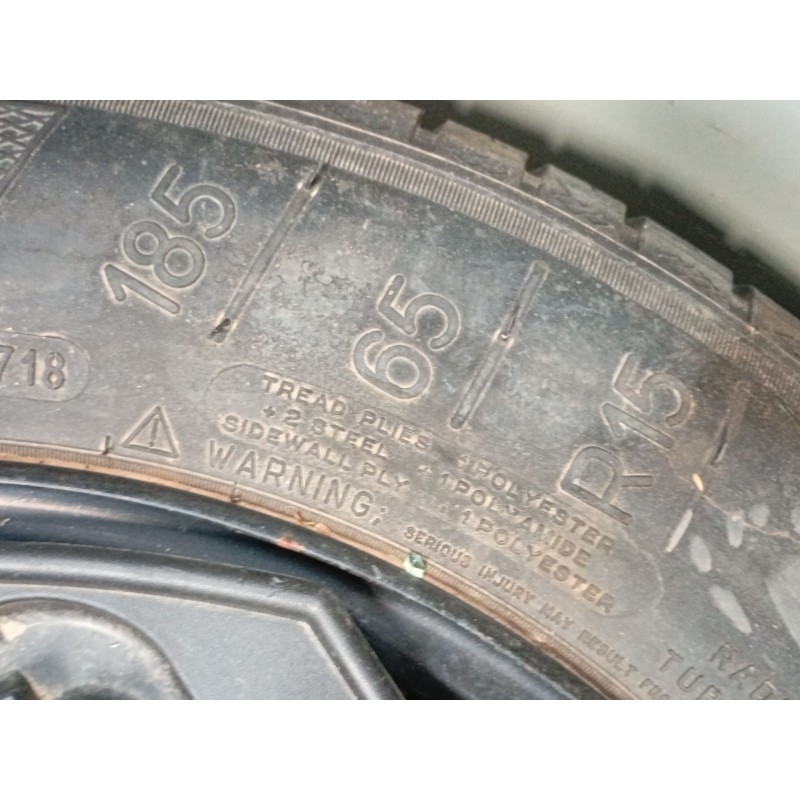Recambio de neumatico repuesto para peugeot 208 i (ca_, cc_) 1.2 thp 110 referencia OEM IAM 185/65/15  