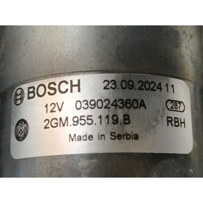 Recambio de motor limpia delantero para skoda kamiq (nw4) 1.5 tsi referencia OEM IAM 2GM955119B  