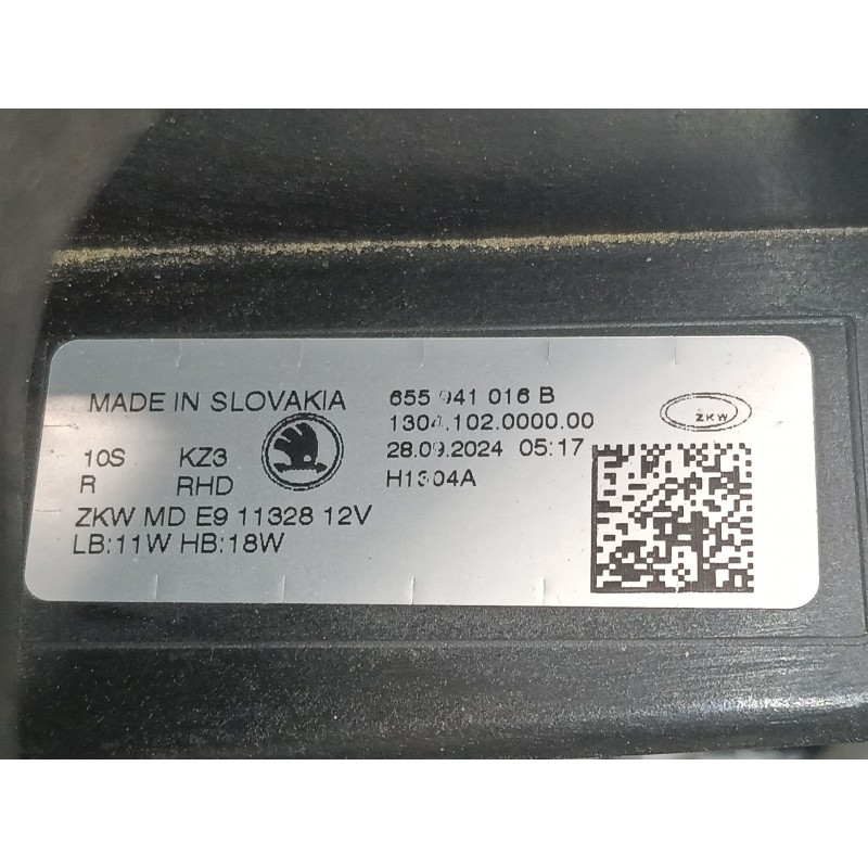 Recambio de faro derecho xenon para skoda kamiq (nw4) 1.0 tsi referencia OEM IAM 655041016B  