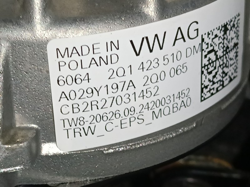Recambio de columna direccion para skoda kamiq (nw4) 1.0 tsi referencia OEM IAM 2Q1423510DM  