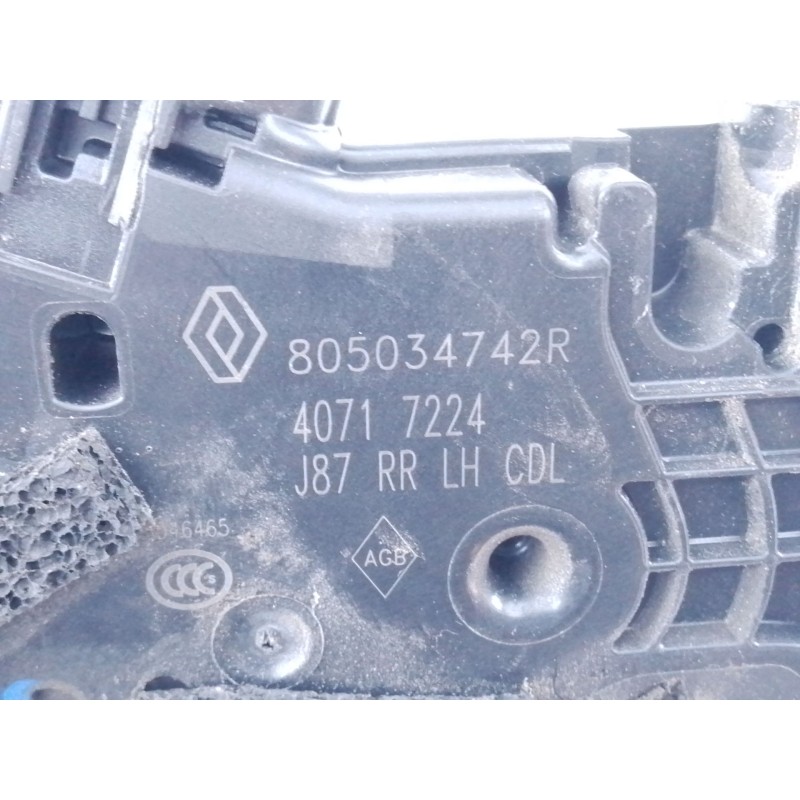 Recambio de cerradura puerta trasera izquierda para renault captur i (j5_, h5_) 1.5 dci 90 referencia OEM IAM   