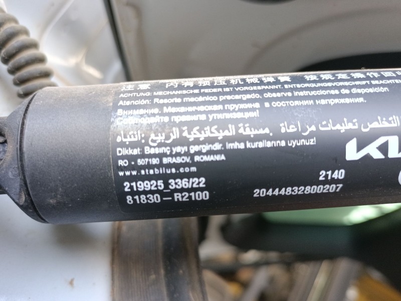 Recambio de amortiguadores maletero / porton para kia sportage v (nq5) 1.6 t-gdi mhev referencia OEM IAM 21992633622 81840R2100 