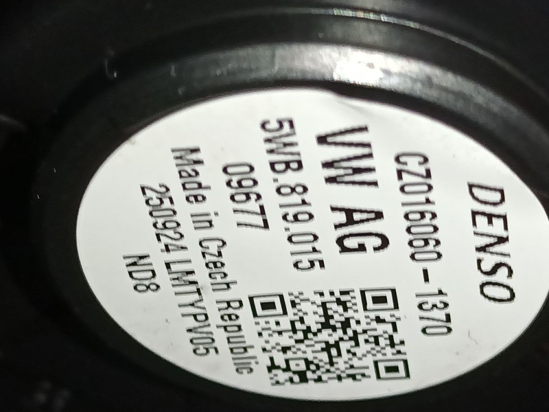 Recambio de ventilador calefaccion para skoda octavia iv combi nx5 1.5 tsi referencia OEM IAM   