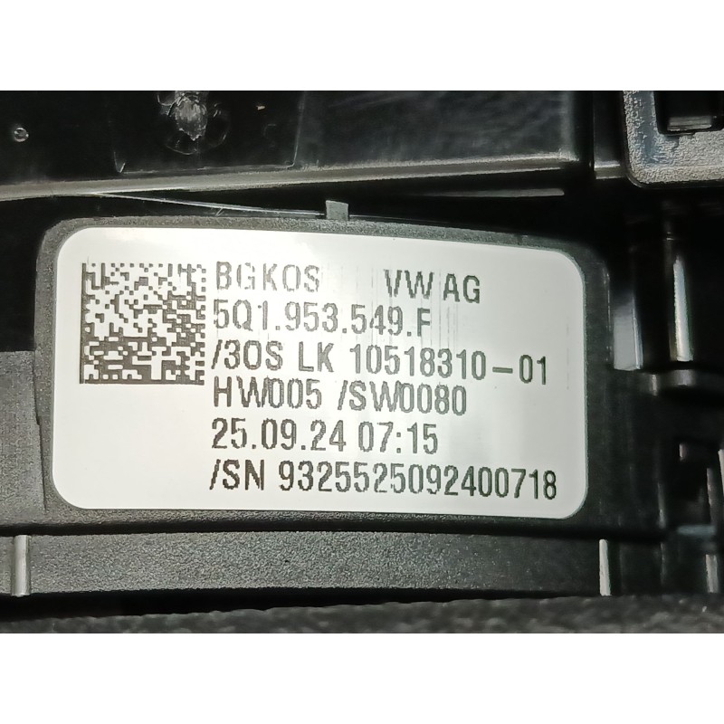 Recambio de anillo airbag para skoda octavia iv combi nx5 1.5 tsi referencia OEM IAM   