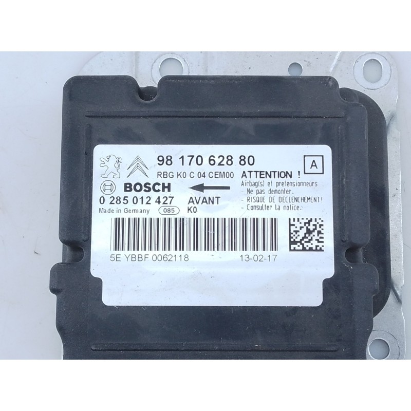 Recambio de centralita airbag para citroën jumpy iii furgoneta (v_) 1.6 bluehdi 115 referencia OEM IAM 9817062880 0285012427 