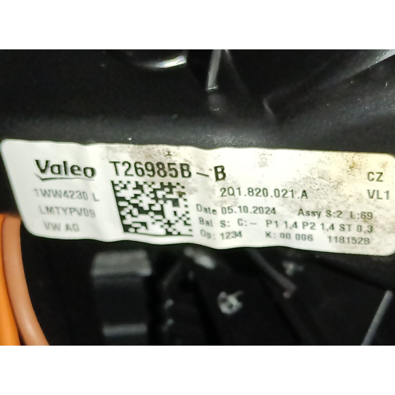 Recambio de ventilador calefaccion para skoda scala (nw1) 1.5 tsi referencia OEM IAM 2Q1820021A  