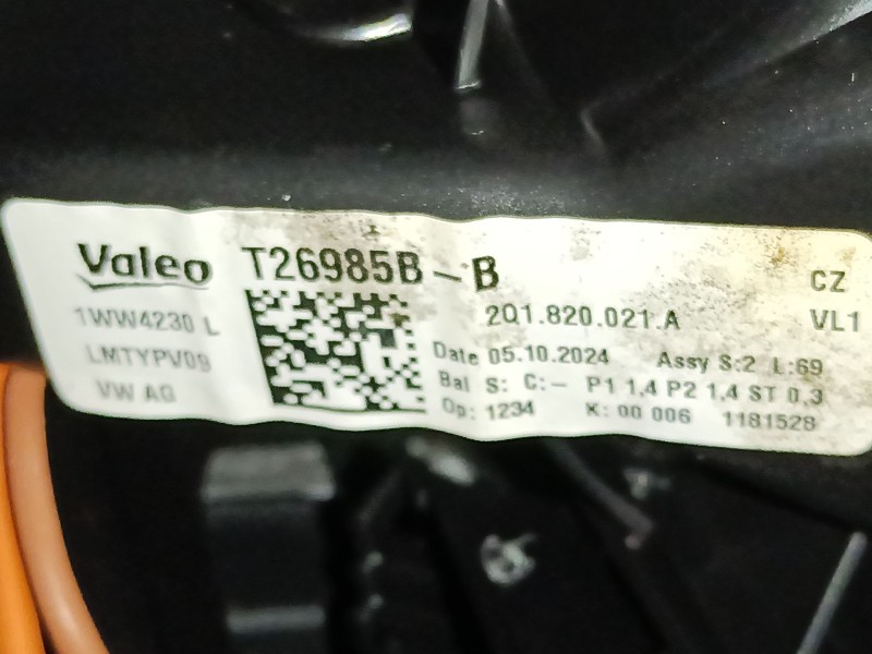 Recambio de ventilador calefaccion para skoda scala (nw1) 1.5 tsi referencia OEM IAM 2Q1820021A  