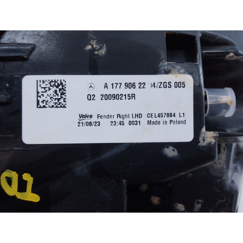 Recambio de piloto trasero derecho para mercedes-benz clase a (w177) a 200 d (177.012) referencia OEM IAM   