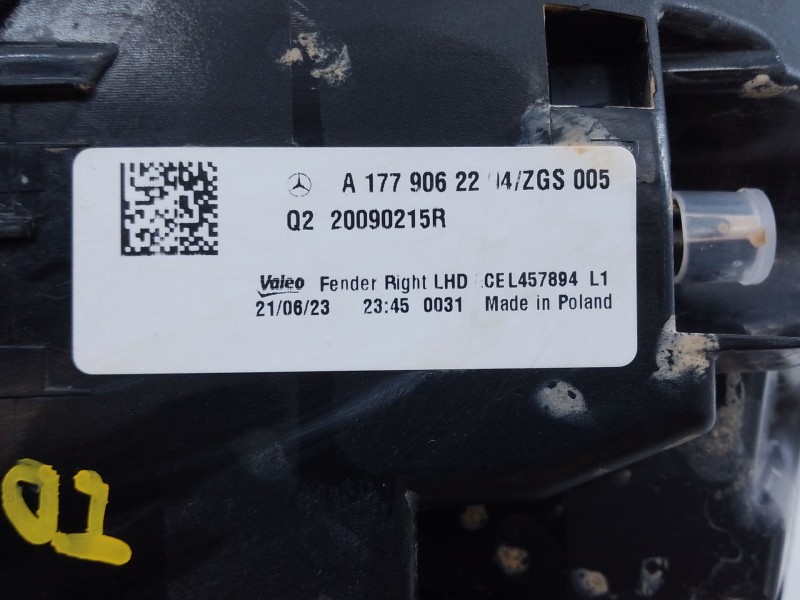 Recambio de piloto trasero derecho para mercedes-benz clase a (w177) a 200 d (177.012) referencia OEM IAM   