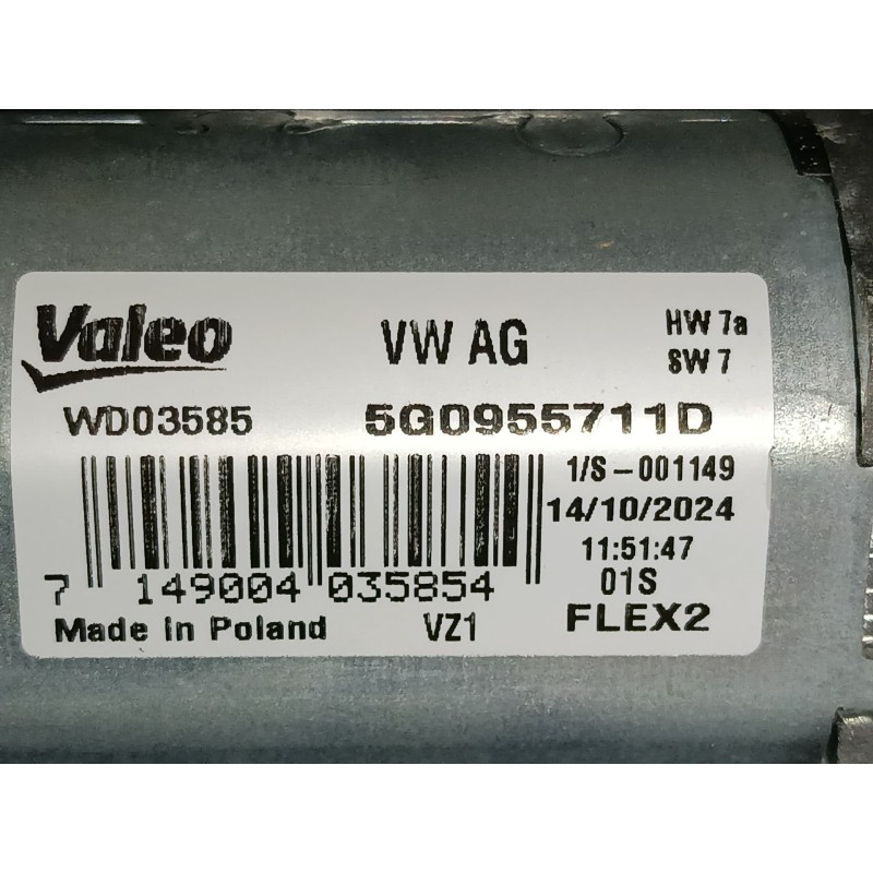 Recambio de motor limpia trasero para skoda fabia iv (pj3) 1.0 mpi referencia OEM IAM   