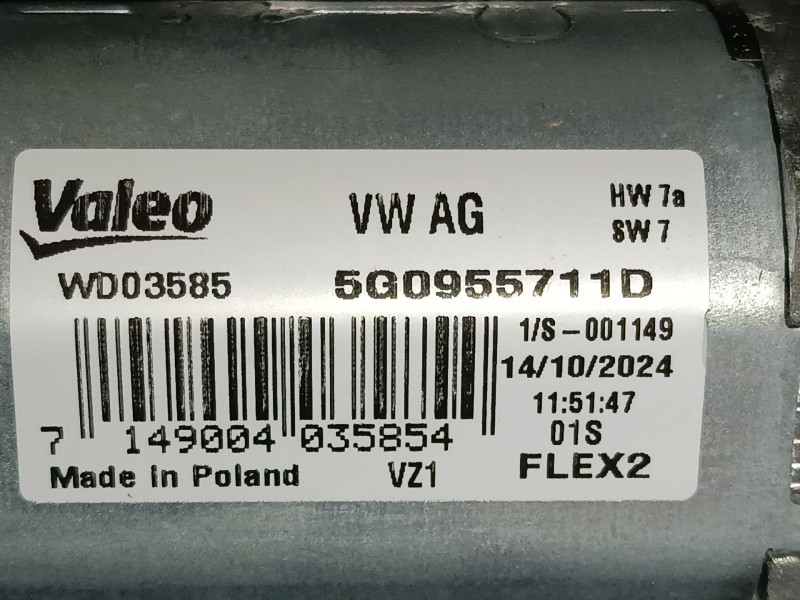 Recambio de motor limpia trasero para skoda fabia iv (pj3) 1.0 mpi referencia OEM IAM   