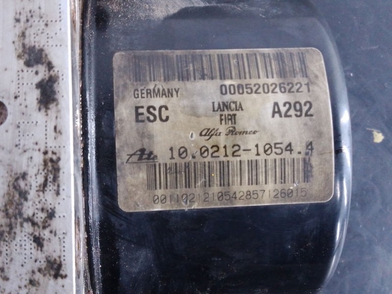 Recambio de abs para fiat doblo cargo (263_) 1.3 d multijet (263wxu1a) referencia OEM IAM 00052026221  P3-B9-15-4