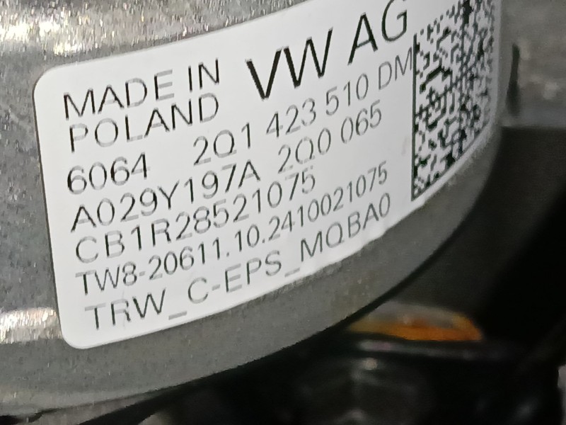 Recambio de columna direccion para skoda fabia iv (pj3) 1.0 mpi referencia OEM IAM 2Q1423510DM  