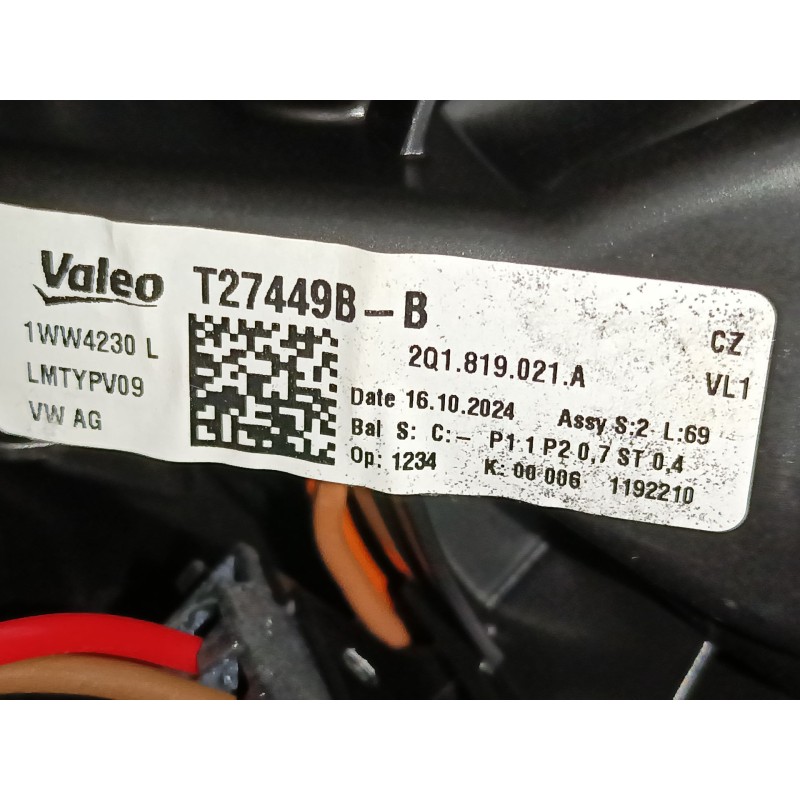 Recambio de ventilador calefaccion para skoda fabia iv (pj3) 1.0 mpi referencia OEM IAM 2Q1819021A  