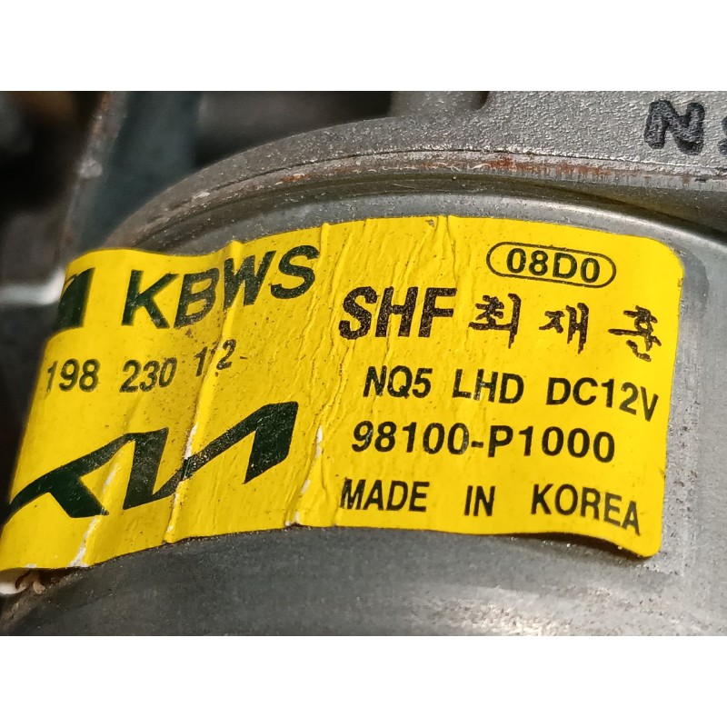 Recambio de motor limpia delantero para kia sportage v (nq5) 1.6 t-gdi mhev referencia OEM IAM 98100P1000  