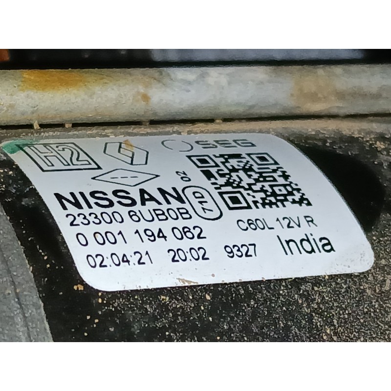 Recambio de motor arranque para nissan qashqai iii (j12) 1.3 dig-t referencia OEM IAM   