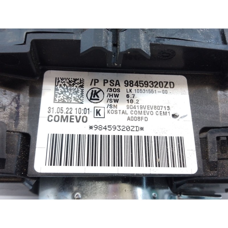 Recambio de anillo airbag para peugeot expert furgón pro standard referencia OEM IAM 98459320ZD  