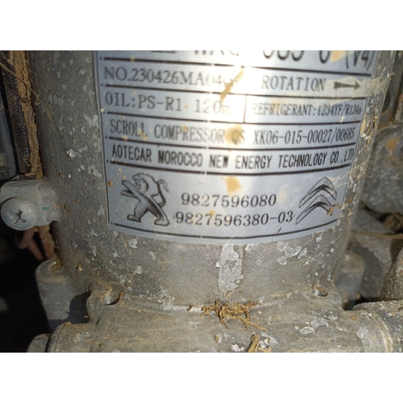 Recambio de compresor aire acondicionado para opel corsa f (p2jo) 1.2 (68) referencia OEM IAM 9827596080  