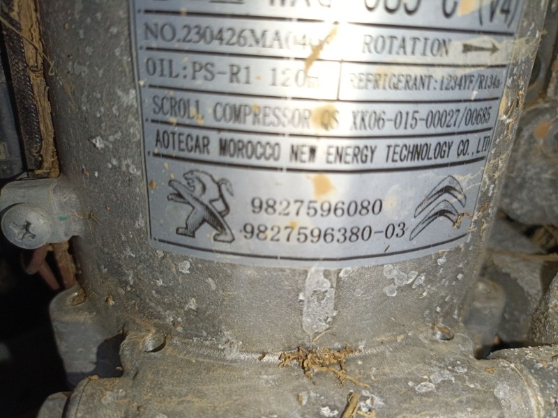 Recambio de compresor aire acondicionado para opel corsa f (p2jo) 1.2 (68) referencia OEM IAM 9827596080  