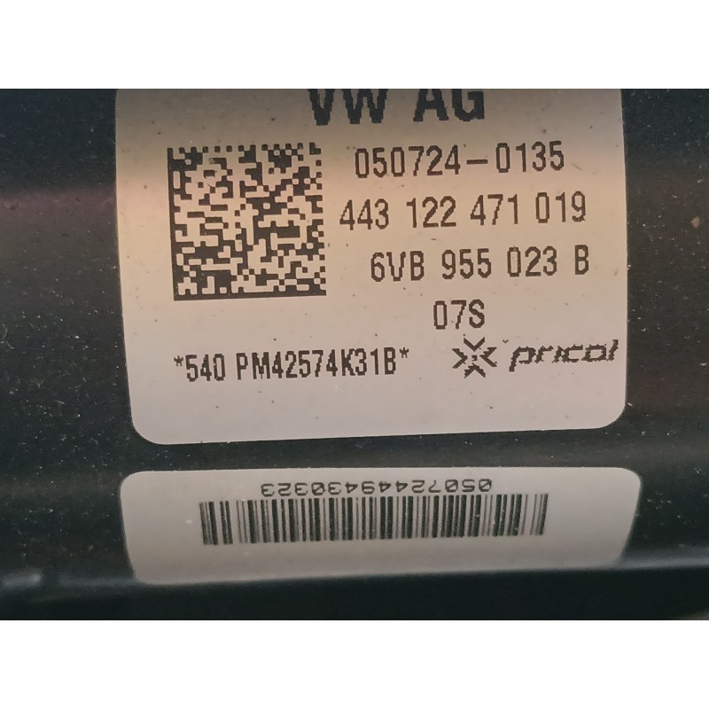 Recambio de motor limpia delantero para skoda fabia iv (pj3) 1.0 tsi referencia OEM IAM 6VB955023B  