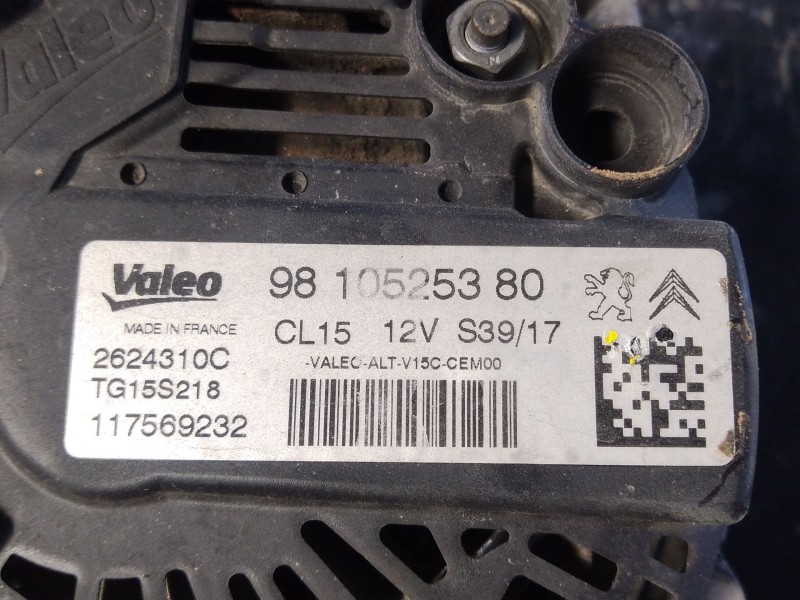 Recambio de alternador para peugeot 208 active referencia OEM IAM   