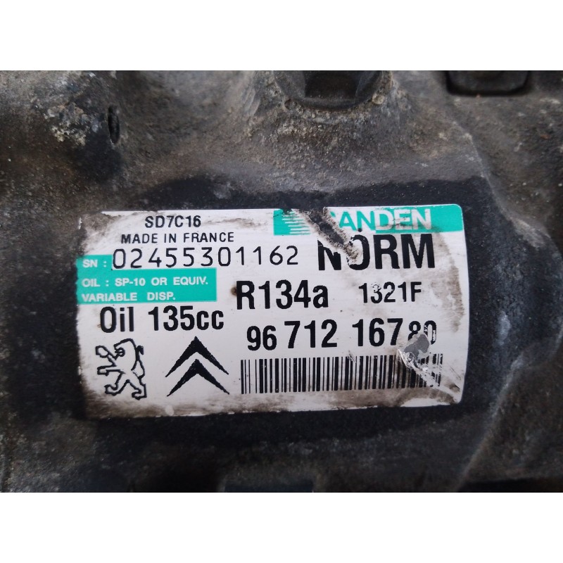 Recambio de compresor aire acondicionado para citroën c4 picasso monospace referencia OEM IAM   