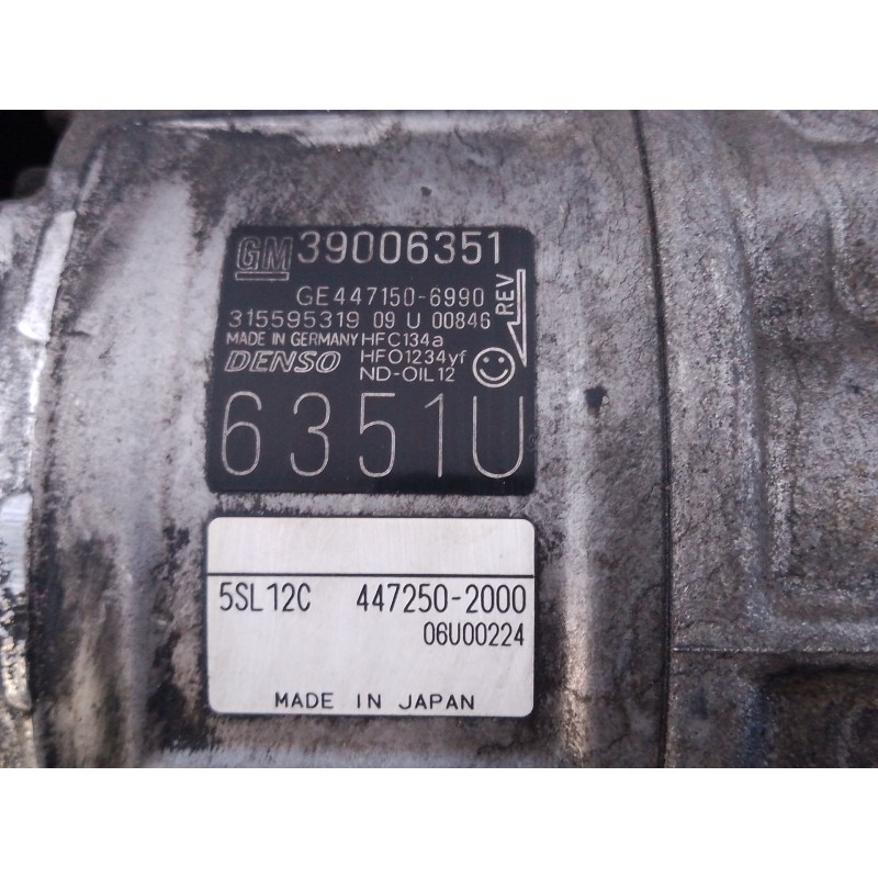 Recambio de compresor aire acondicionado para opel corsa e (x15) 1.3 cdti (08, 68) referencia OEM IAM   
