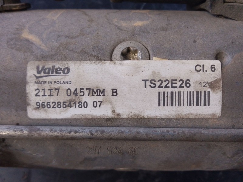 Recambio de motor arranque para peugeot 208 active referencia OEM IAM   