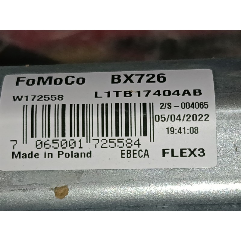 Recambio de motor limpia trasero para ford puma (j2k, cf7) 1.0 ecoboost referencia OEM IAM BX726 L1TB17404AB 
