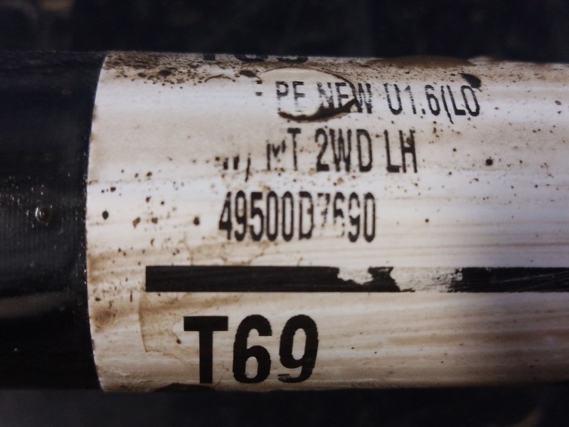 Recambio de transmision delantera izquierda para kia sportage iv (ql, qle) 1.6 crdi referencia OEM IAM 49500D7690  P1-A6-49