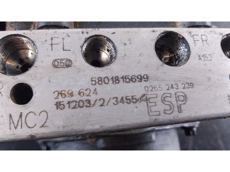 Recambio de abs para iveco daily vi caja/chasis 33s15, 35s15, 35c15 referencia OEM IAM 5801815699 0265243239 