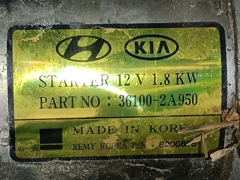 Recambio de motor arranque para hyundai tucson (tl, tle) 1.7 crdi referencia OEM IAM   