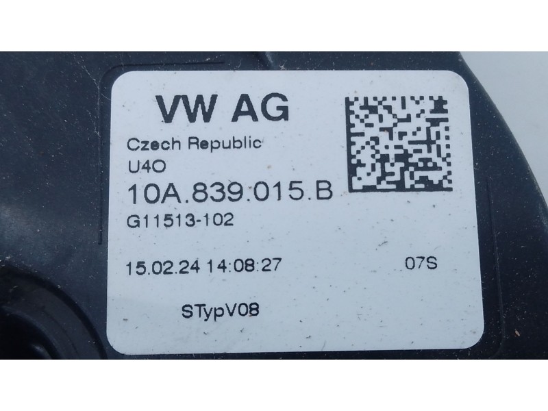 Recambio de cerradura puerta trasera izquierda para volkswagen taigo (cs1) 1.0 tsi referencia OEM IAM 10A839015B  