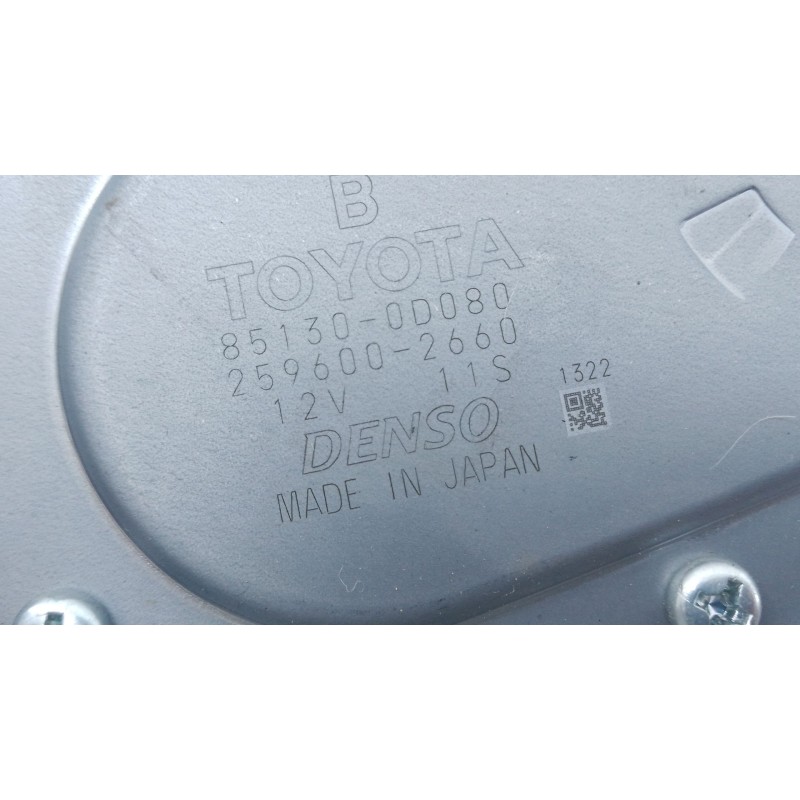 Recambio de motor limpia trasero para toyota yaris (_p13_) 1.5 hybrid (nhp130_) referencia OEM IAM 851300D080 2596002660 