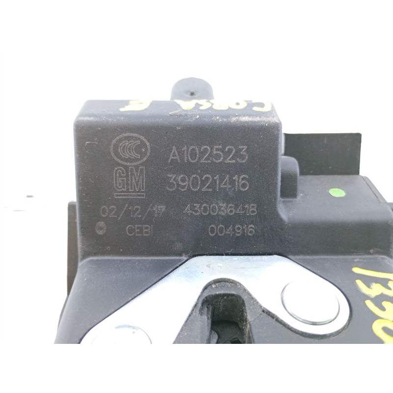 Recambio de cerradura maletero / porton para opel corsa e (x15) 1.3 cdti (08, 68) referencia OEM IAM A102523 39021416 
