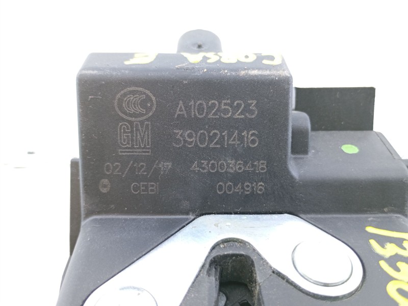 Recambio de cerradura maletero / porton para opel corsa e (x15) 1.3 cdti (08, 68) referencia OEM IAM A102523 39021416 
