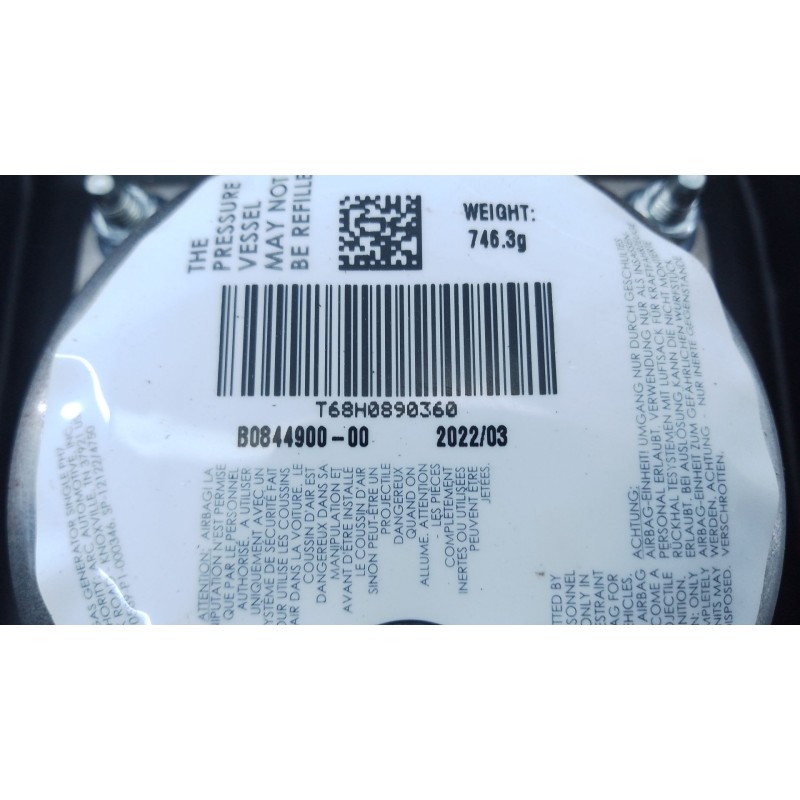 Recambio de airbag delantero derecho para fiat scudo furgoneta 2.0 multijet 145 (506) referencia OEM IAM   