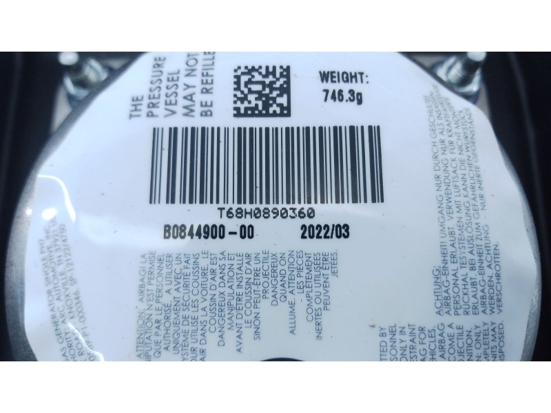 Recambio de airbag delantero derecho para fiat scudo furgoneta 2.0 multijet 145 (506) referencia OEM IAM   