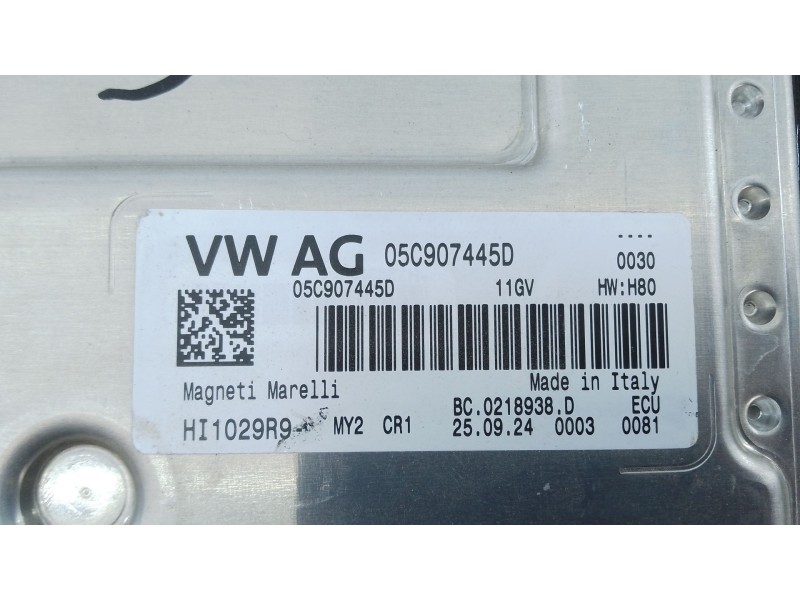 Recambio de centralita motor uce para skoda fabia iv (pj3) 1.0 mpi referencia OEM IAM 05C907445D  