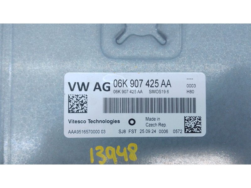 Recambio de centralita motor uce para skoda octavia iv nx3 vrs 2.0 tsi referencia OEM IAM 06K907425AA  