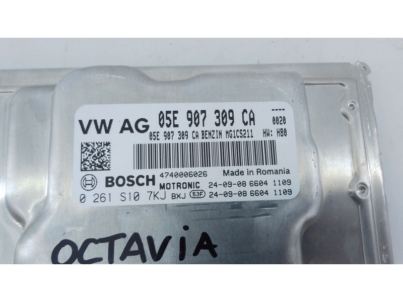 Recambio de centralita motor uce para skoda octavia iv combi nx5 1.5 tsi referencia OEM IAM 05E907309CA 0261S107KJ 
