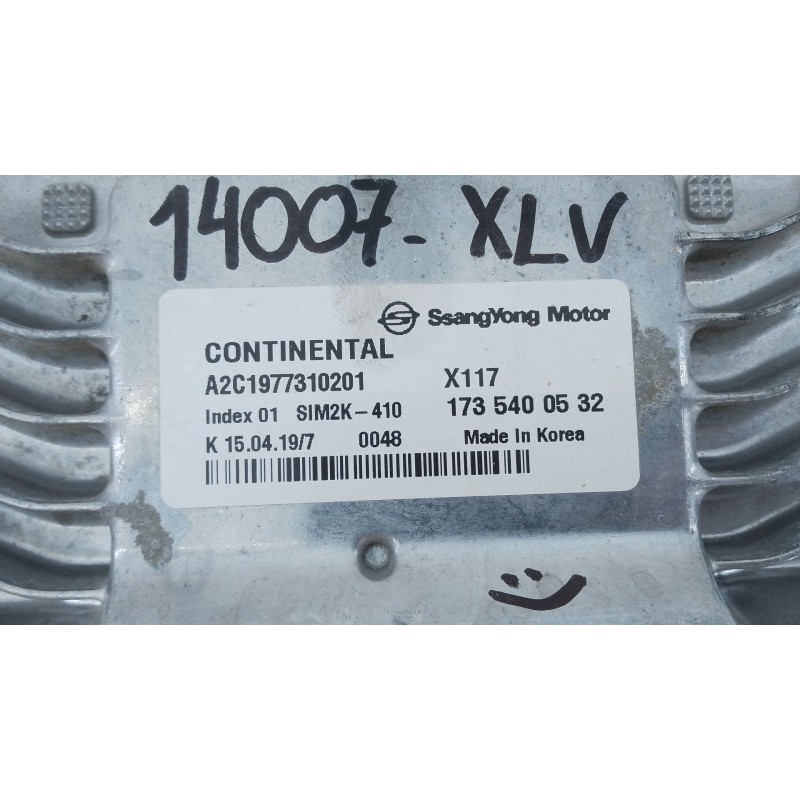 Recambio de centralita motor uce para ssangyong xlv suv 1.6 gpl referencia OEM IAM 1735400532 A2C1977310201 