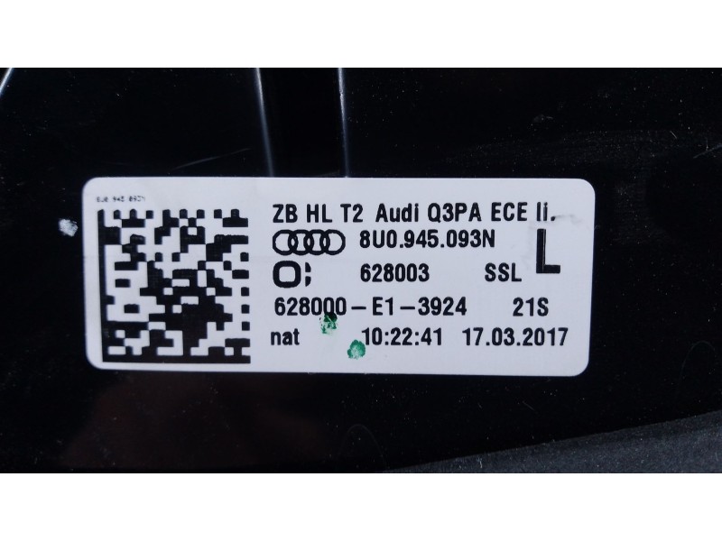 Recambio de piloto trasero izquierdo para audi q3 (8ub, 8ug) 2.0 tdi quattro referencia OEM IAM   