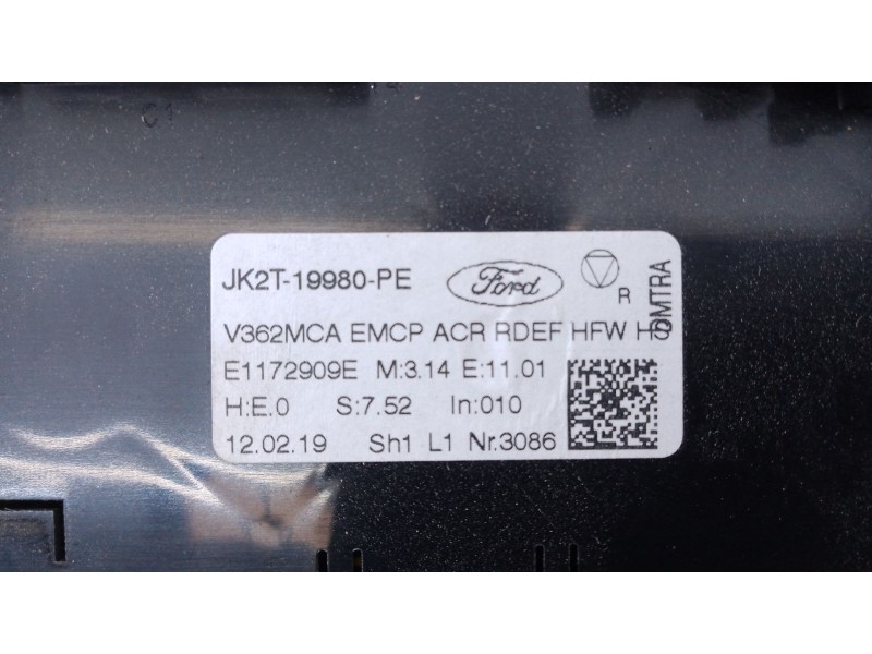 Recambio de mando climatizador para ford transit custom kasten panther referencia OEM IAM   