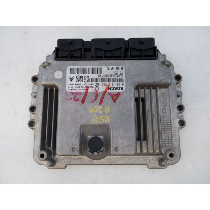 Recambio de centralita motor uce para peugeot 207 1.4 hdi referencia OEM IAM 0281012523  E3-B2-28-3